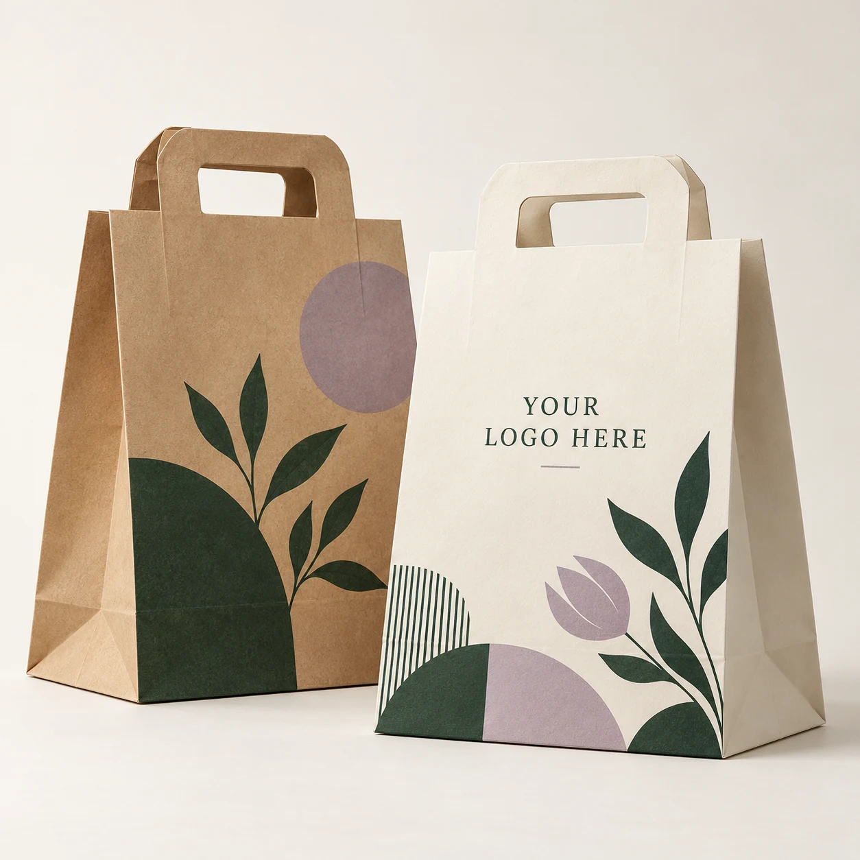Takeout & Carryout Bags — customizable product design concept