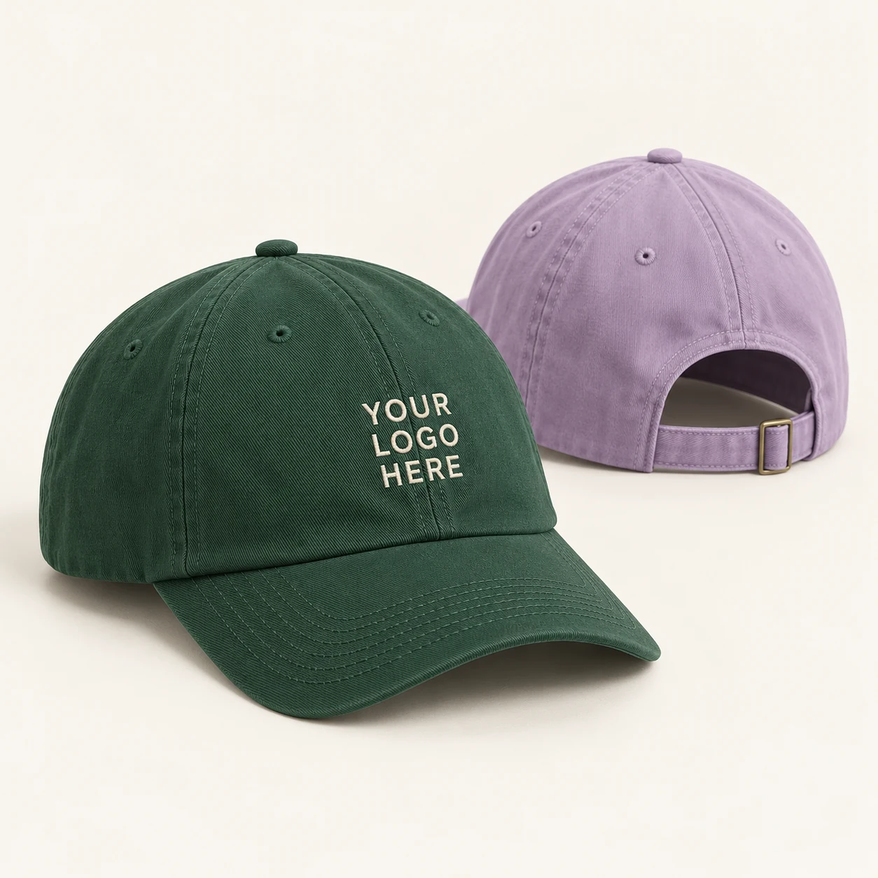 Branded Baseball Caps — customizable corporate gift design concept