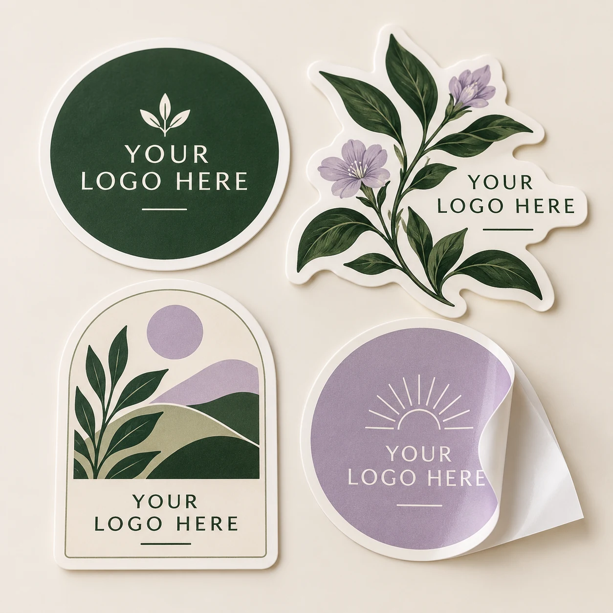 Custom Die-Cut Decals — customizable product design concept