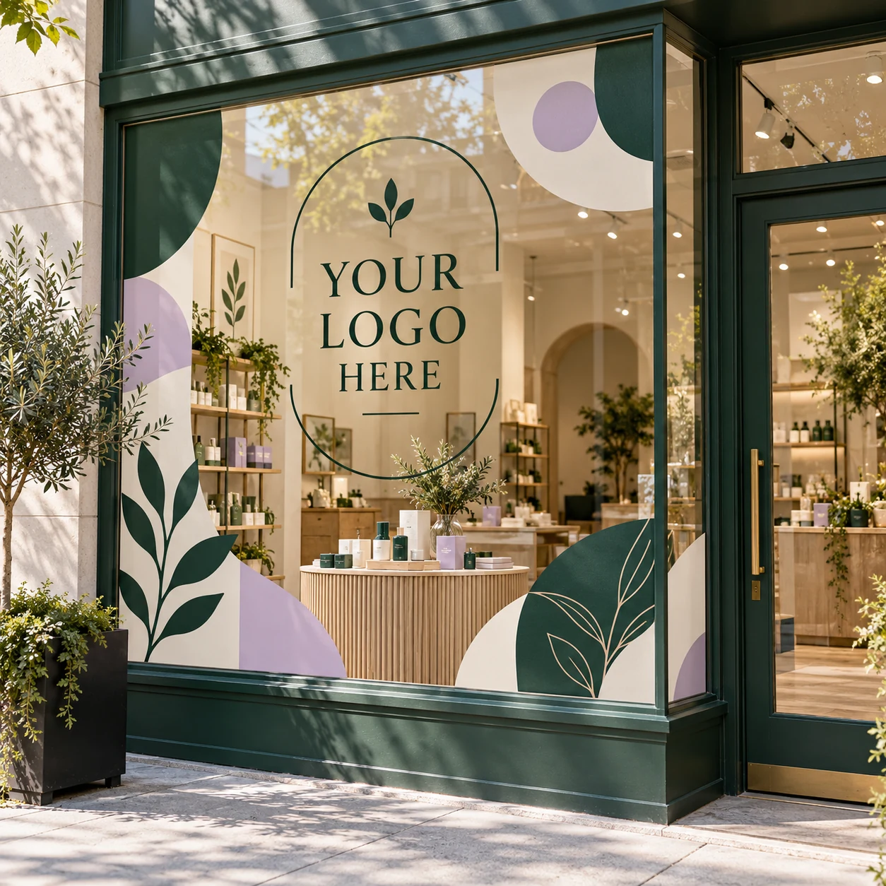 Window Graphics & Decals — customizable product design concept