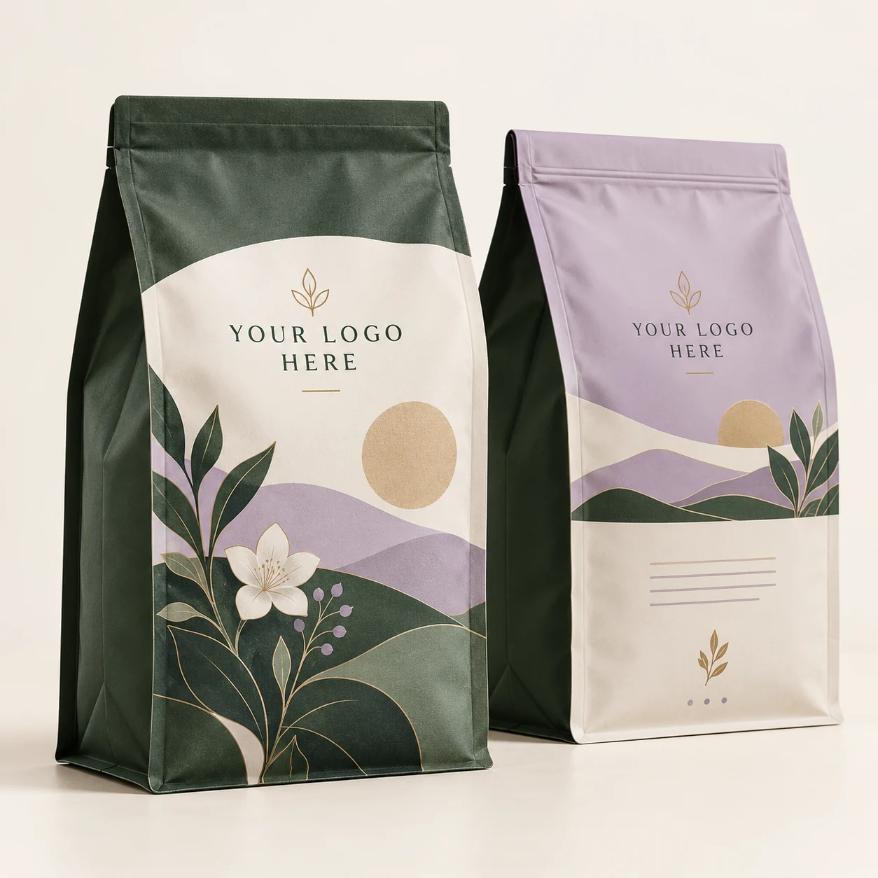 Flat-Bottom Pouches — customizable product design concept