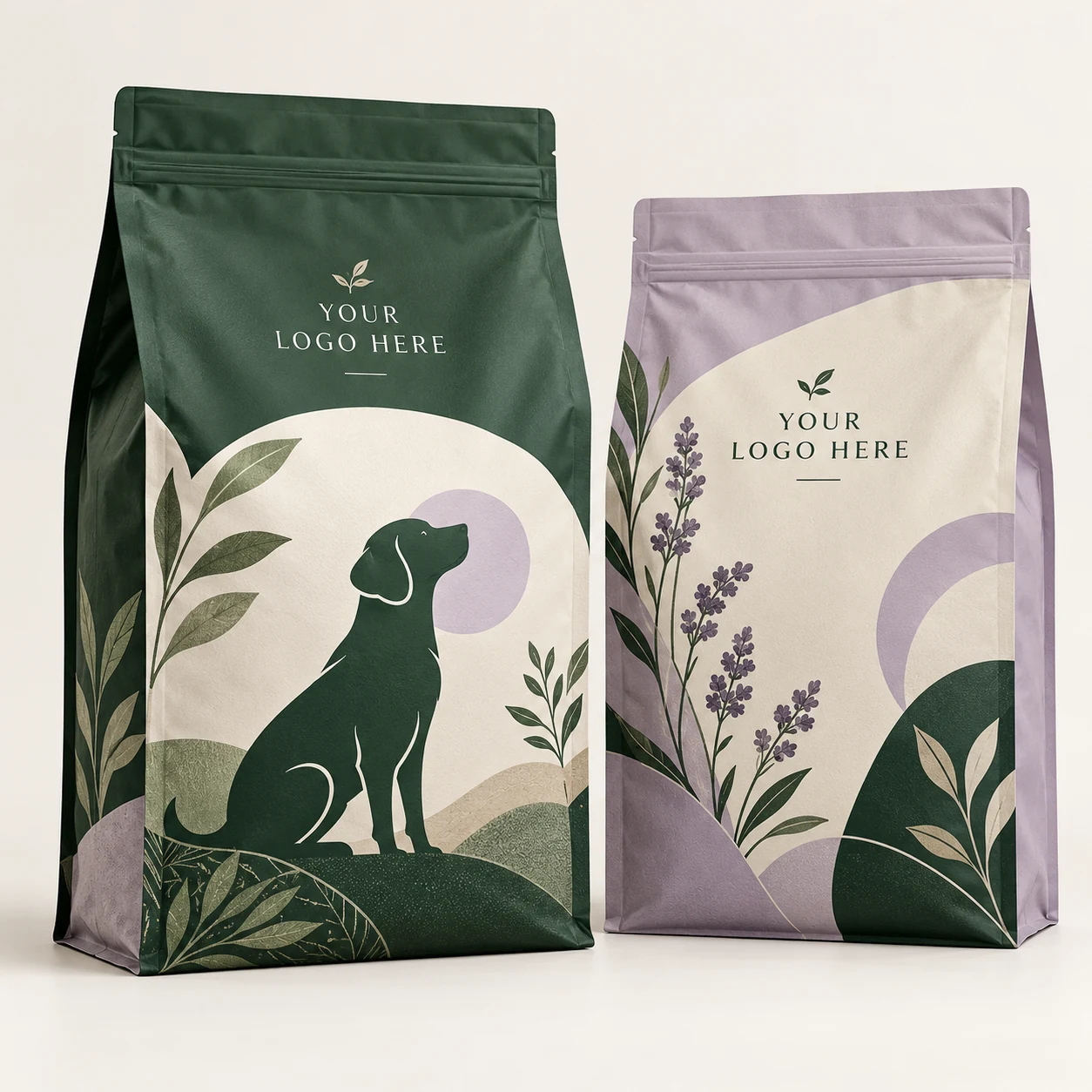 Dry Pet Food Bags — customizable product design concept