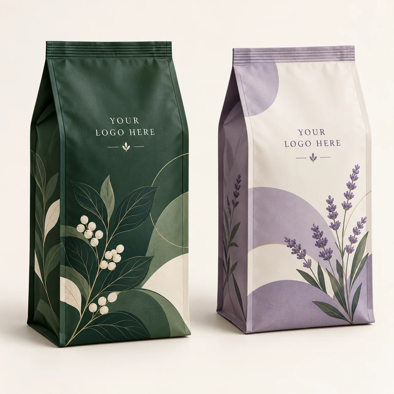 Quad-Seal Pouches — customizable product design concept
