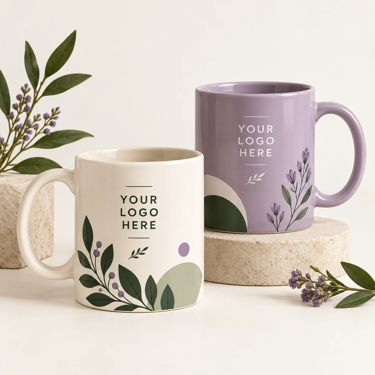 Mugs & Branded Drinkware — customizable corporate gift design concept